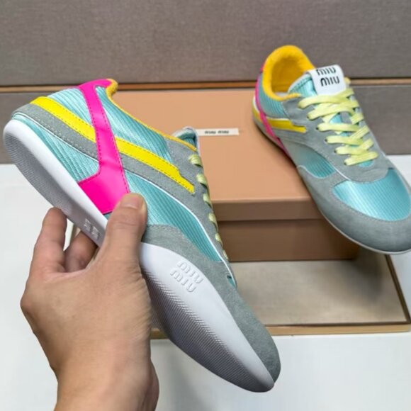 Summer Dopamine! MiuMiu Color - Block Casual Shoes, Vitality on the Go - Picture 1 of 9